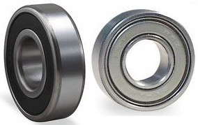 Metal Rubber Ball Bearing Bearings 15x28x7 mm 50 PCS 6902RS 6902-2RS Black 