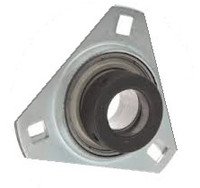 1" Pressed Steel Three Bolt Flange Bearing W/ Lock Collar SASTR205-16