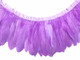 Light purple fluffy goose feathers