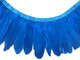 Light blue goose feather trim