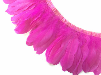 Hot Pink Goose Nagoire And Satinettes Feather Trim