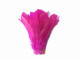 Bright pink dyed feather trim