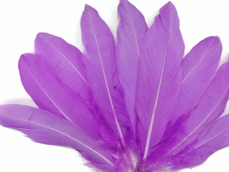Light purple soft silky goose feathers for crafts