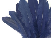 Navy Blue Goose Satinettes Wholesale Loose Feathers (Bulk)