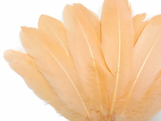 Peach Goose Satinettes Wholesale Loose Feathers (Bulk)