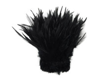Dark colored soft craft feathers