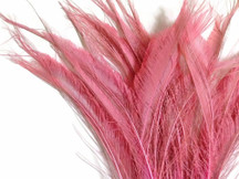 Baby Pink Bleached Peacock Swords Cut Feathers