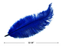20 Pieces - Royal Blue Mini Spads Ostrich Chick Body Feathers