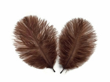 1 Pack - Brown Ostrich Small Confetti Feathers 0.3 Oz