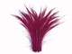Maroon Dyed Cut Peacock Feathers Wispy for decorations, crafts, weddings.