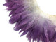 High quality purple silver ombre feathers. These feathers are dyed strung rooster schlappen feathers.  
