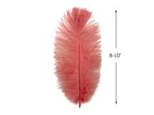10 Pieces - 8-10" Pink Blush Ostrich Dyed Drabs Feathers