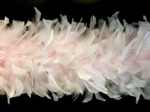 2 Yards - Pale Pink Heavy Weight Chandelle Feather Boa | 80 Gram