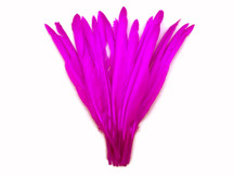 1/4 Lb. - Hot Pink Goose Pointers Long Primaries Wing Wholesale Feathers (Bulk)