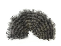 1 Dozen - Grey Dun Grizzly Mini Rooster Chickabou Fluff Whiting Hair Feathers