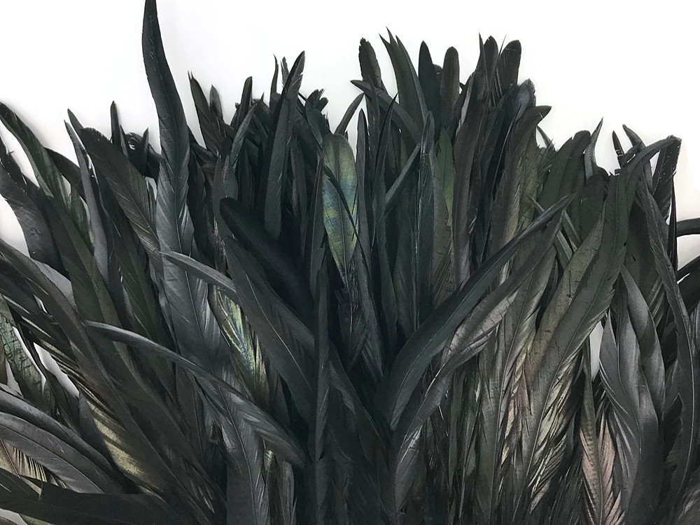 white rooster tail feathers 10-16 inche Wholesale 10-100 pcs black 25-40cm 