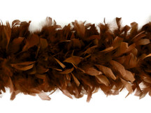 2 Yards - Brown Heavy Weight Chandelle Feather Boa | 80 Gram