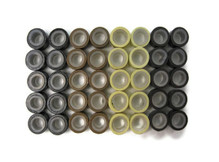40 Pcs - Mix Silicone Micro Ring Beads For Feather Hair Extensions