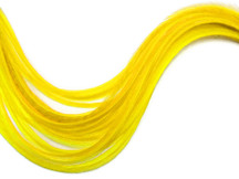 6 Pieces - XL Solid Sunshine Thin Extra Long Rooster Hair Extension Feathers