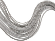 6 Pieces - XL Solid Gray Whiting Farm Rooster Hair Extension Feathers 11" and Up