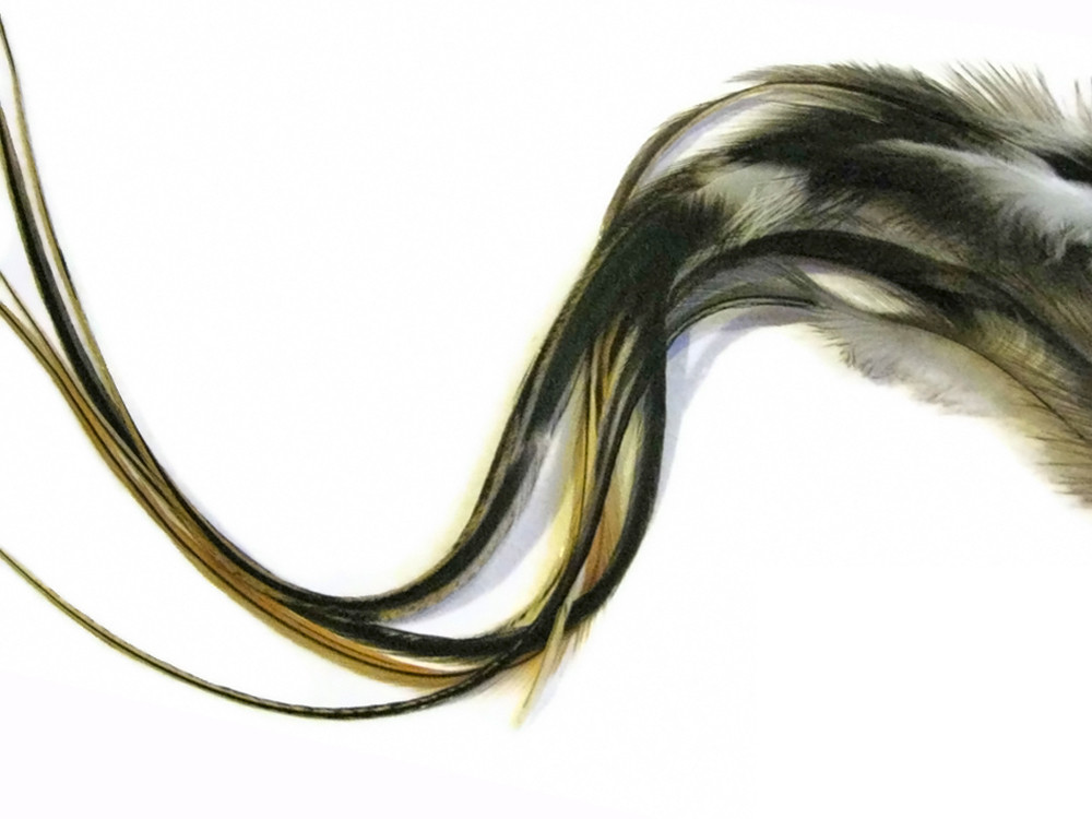 6 Pieces Gold Hair Extension Feathers | Moonlight Feather