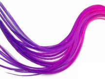 4 Pieces - XL Raspberry Blendz Thin Whiting Farm Rooster Hair Extension Feathers 11” and Up