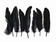 1 Pack - Black Goose Satinettes Loose Feathers - 0.3 Oz.