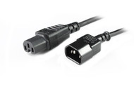 2M IEC C14 to C15 High Temperature Power Cable