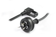 2M Wall Plug to Right Angle IEC C13 Power Cable