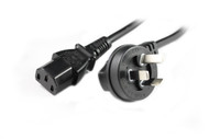 2M Right Angle Wall Plug to IEC C13 Power Cable