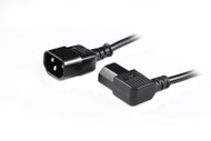 2M Right Angle IEC C13 to C14 Power Cable