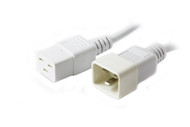 3M IEC C19 to C20 Power Cable in White