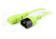 0.5M IEC C13 to C14 Power Cable in Green