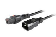 2M IEC C13 to C14 Power Cable with IEC Lock