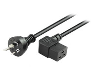 2M 15A Wall Plug to Right Angle IEC C19 Power Cable