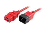 2M IEC C19 to C20 Power Cable in Red