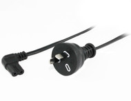 2M Wall Plug to Right Angle IEC C7 Power Cable