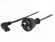2M Wall Plug to Right Angle IEC C7 Power Cable