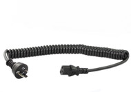 3M Wall Plug to IEC C13 Curly Power Cable 