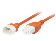 3M IEC C14 to C15 High Temperature Power Cable in Orange