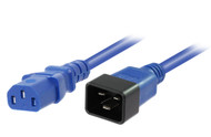 0.5M IEC C13 to C20 Power Cable in Blue