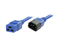 0.5M IEC C14 to C19 Power Cable in Blue
