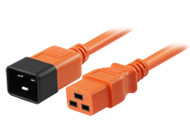 3M IEC C19 to C20 Power Cable in Orange