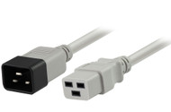 0.5M IEC C19 to C20 Power Cable in Grey