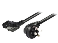 1M Right Angle Wall Plug to Right Angle IEC C13 Power Cable