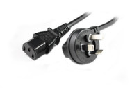 2M Right Angle Wall Plug to Right Angle IEC C13 Power Cable