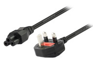 2M UK Wall Plug to IEC C5 Power Cable