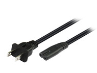 2M USA 2Pin Wall Plug to IEC C7 Power Cable