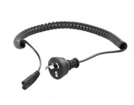 3M Wall Plug to IEC C7 Power Cable with Curly Cord