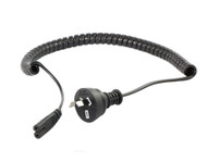 3M Curly Cord Wall Plug to IEC C7 Power Cable
